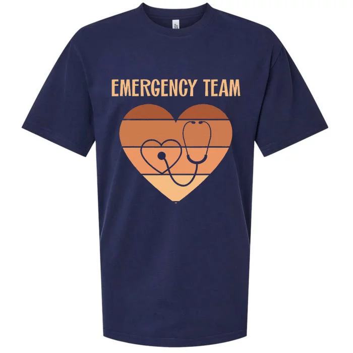 Er Nurses Team Emergency Room Doctor Er Tech Technician Emt Sueded Cloud Jersey T-Shirt