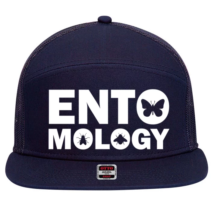 Entomology Logo 7 Panel Mesh Trucker Snapback Hat