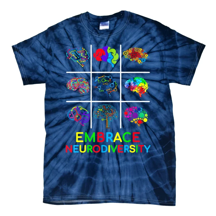 Embrace Neurodiversity Video Game Autism Awareness ASD Tie-Dye T-Shirt