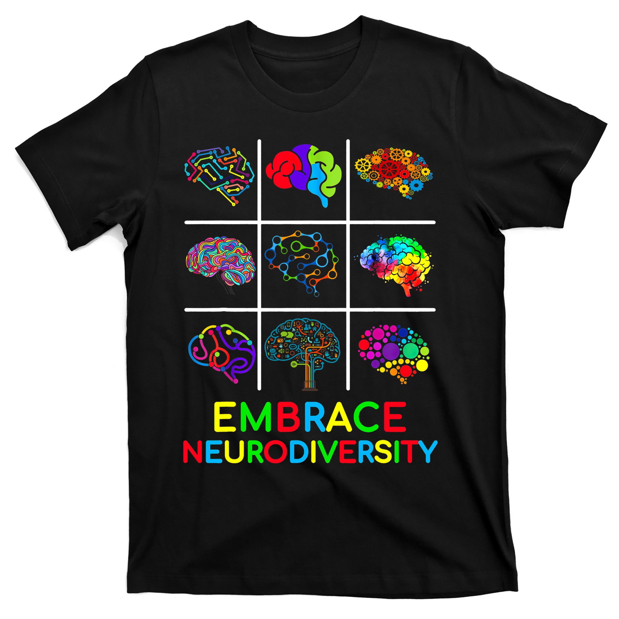 Embrace Neurodiversity Video Game Autism Awareness ASD T-Shirt ...