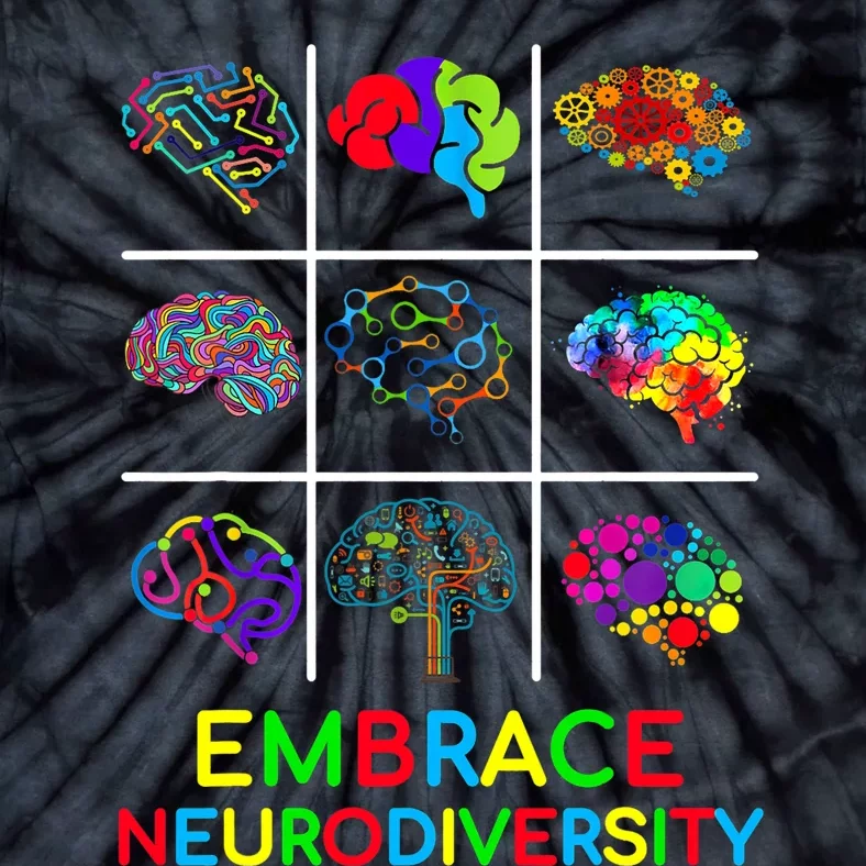 Embrace Neurodiversity Video Game Autism Awareness ASD Tie-Dye T-Shirt