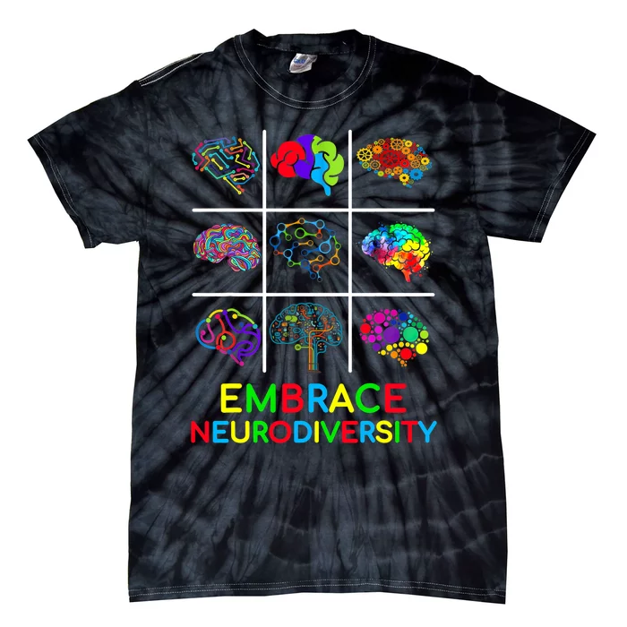 Embrace Neurodiversity Video Game Autism Awareness ASD Tie-Dye T-Shirt