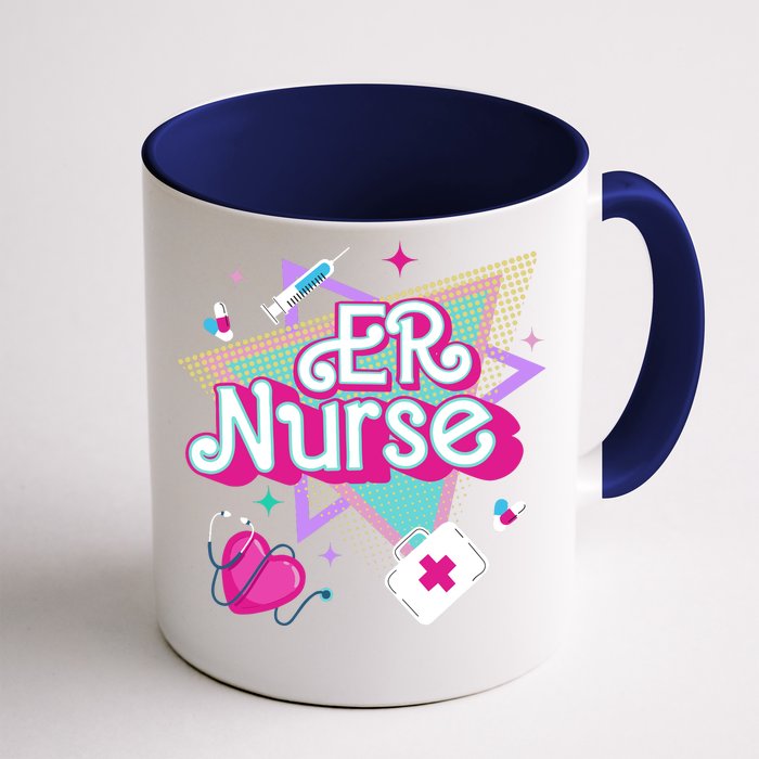 Er Nurse Vintage Ed Emergency Department Nurse Life Wo Front & Back Coffee Mug