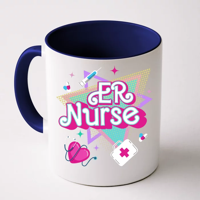 Er Nurse Vintage Ed Emergency Department Nurse Life Wo Front & Back Coffee Mug