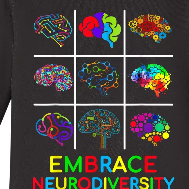 Embrace Neurodiversity Video Game Autism Awareness ASD Baby Long Sleeve Bodysuit