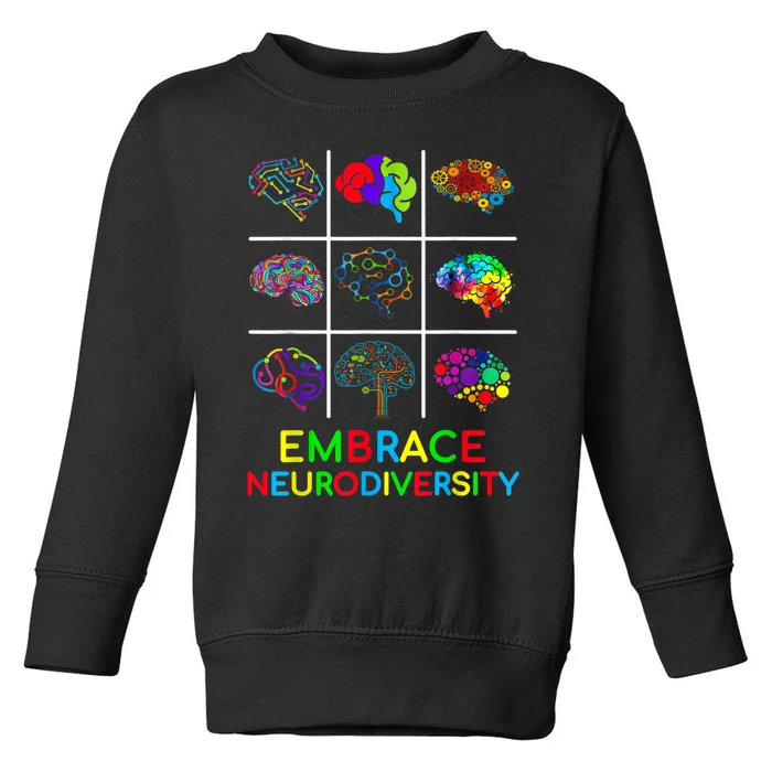 Embrace Neurodiversity Video Game Autism Awareness ASD Toddler Sweatshirt