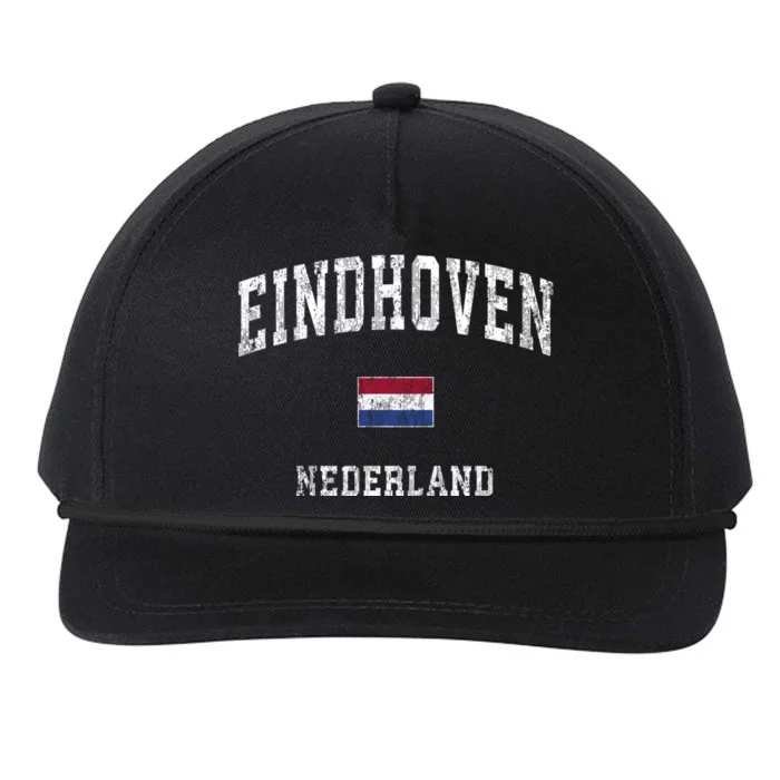 Eindhoven Nederland Vintage Athletic Sports Snapback Five-Panel Rope Hat