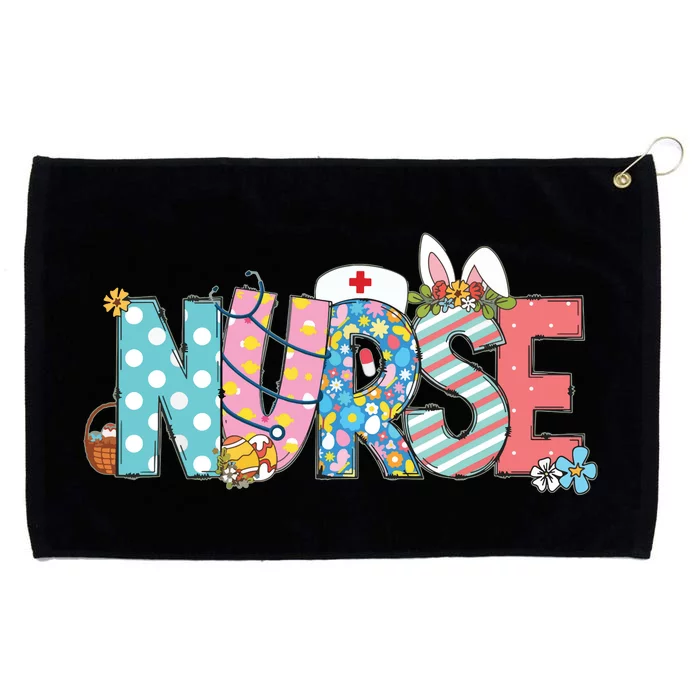 Easter Nurse With Stethoscope And Easter Eggs Nurse Easter Grommeted Golf Towel