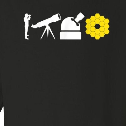 Evolution Of Astronomy Telescopes James Webb Space Telescope Toddler Long Sleeve Shirt