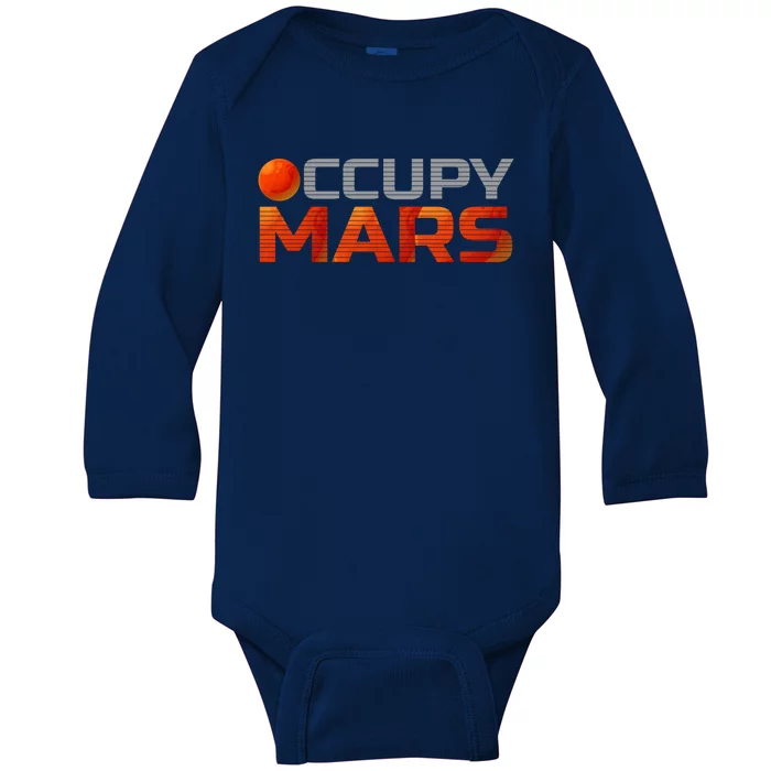 Explorer Occupygiftmars Astronomy Great Gift Baby Long Sleeve Bodysuit