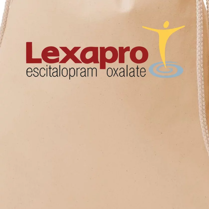 Escitalopram Oxalate Ash Grey Lexapro Drawstring Bag