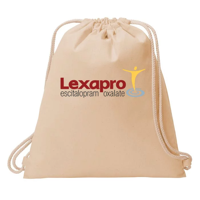 Escitalopram Oxalate Ash Grey Lexapro Drawstring Bag