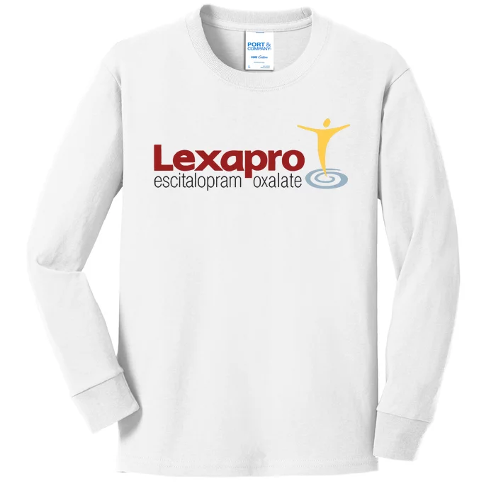 Escitalopram Oxalate Ash Grey Lexapro Kids Long Sleeve Shirt