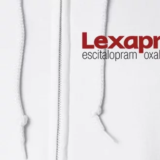 Escitalopram Oxalate Ash Grey Lexapro Full Zip Hoodie