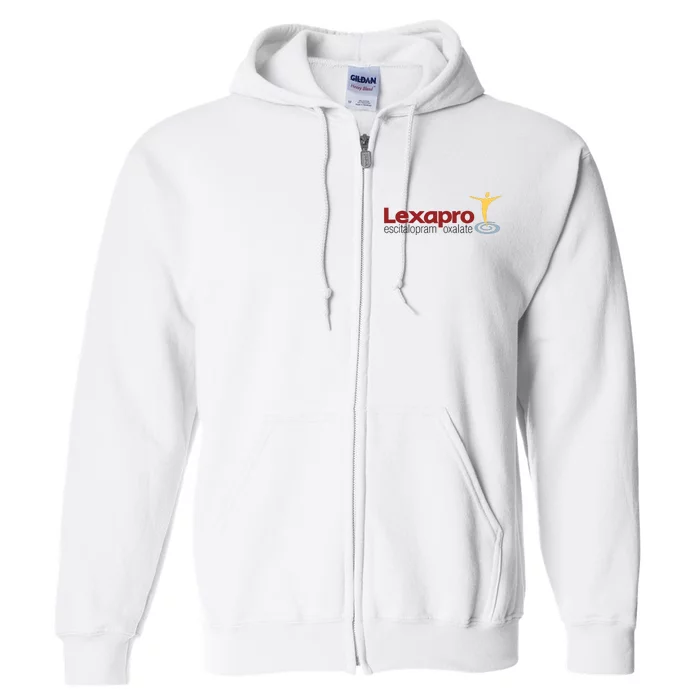 Escitalopram Oxalate Ash Grey Lexapro Full Zip Hoodie