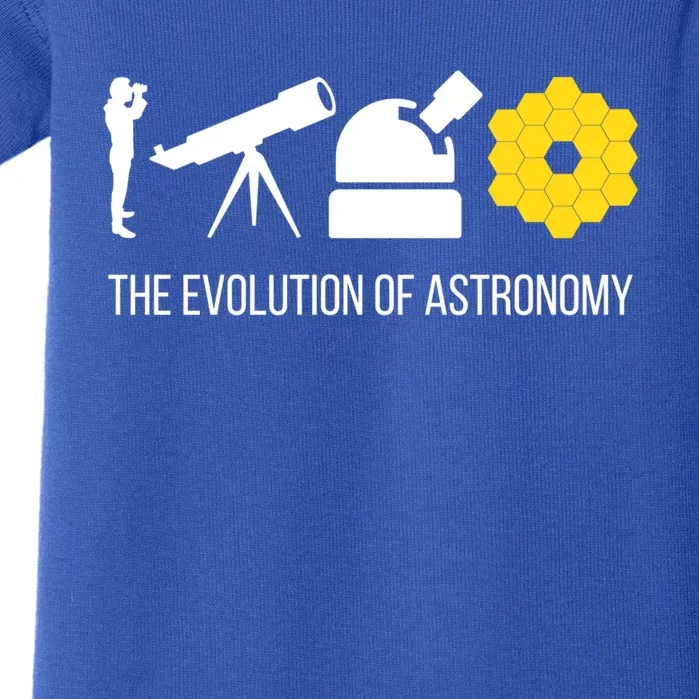 Evolution Of Astronomy Telescope James Webb Space Telescope Gift Baby Bodysuit