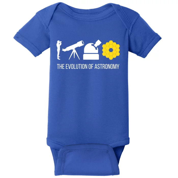 Evolution Of Astronomy Telescope James Webb Space Telescope Gift Baby Bodysuit