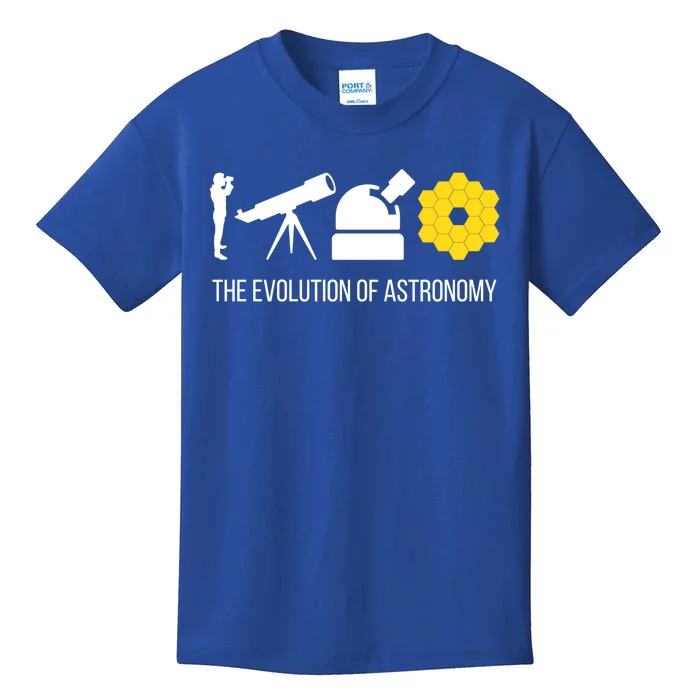 Evolution Of Astronomy Telescope James Webb Space Telescope Gift Kids T-Shirt