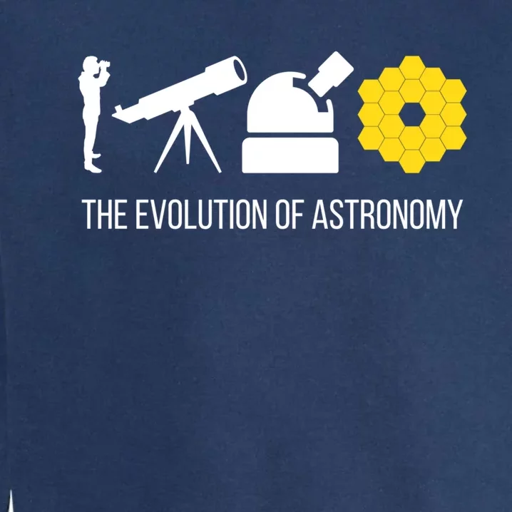 Evolution Of Astronomy Telescope James Webb Space Telescope Gift Garment-Dyed Sweatshirt