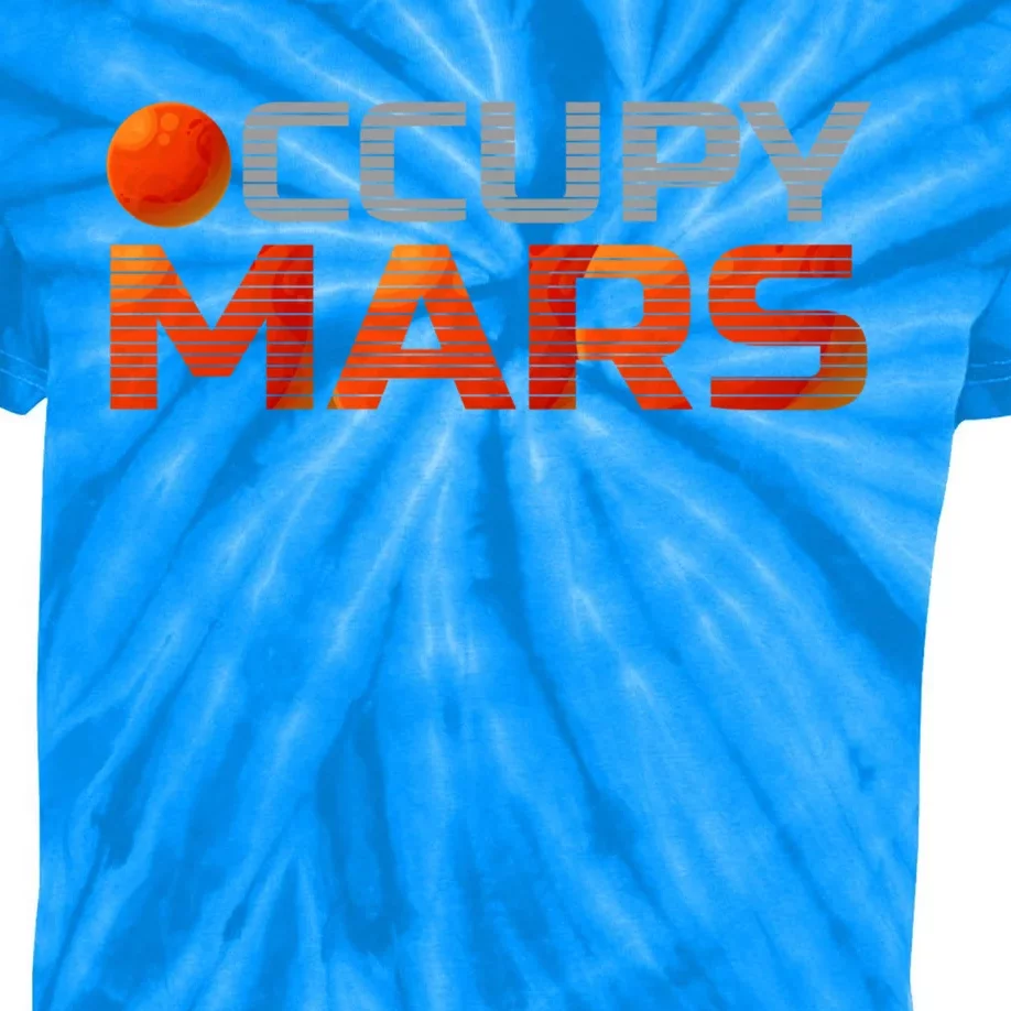 Explorer Occupygiftmars Astronomy Gift Kids Tie-Dye T-Shirt