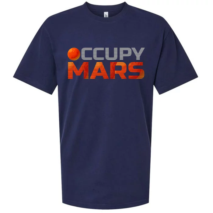 Explorer Occupygiftmars Astronomy Gift Sueded Cloud Jersey T-Shirt