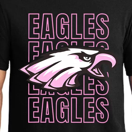 Eagle Out Breast Cancer Awareness Pajama Set