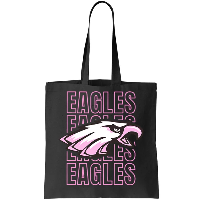 Eagle Out Breast Cancer Awareness Tote Bag