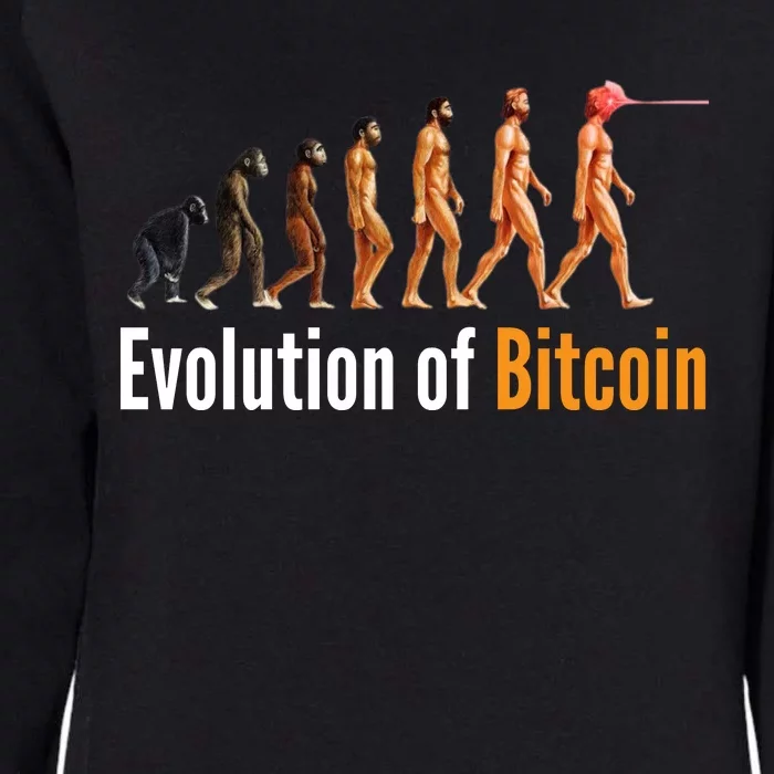 Evolution Of Bitcoin, Ape To Man, Crypto, Cryptocurrency, HODL Bitcoin Womens California Wash Sweatshirt