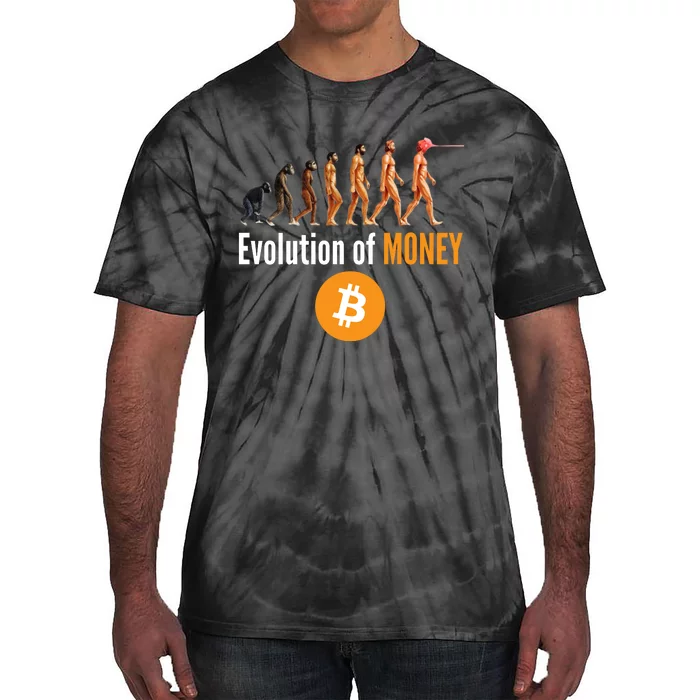 Evolution Of Bitcoin, BTC, Crypto, Cryptocurrency, Blockchain, HODL Bitcoin Tie-Dye T-Shirt