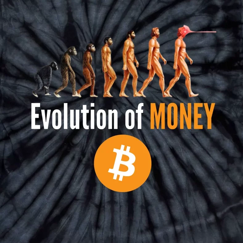 Evolution Of Bitcoin, BTC, Crypto, Cryptocurrency, Blockchain, HODL Bitcoin Tie-Dye T-Shirt