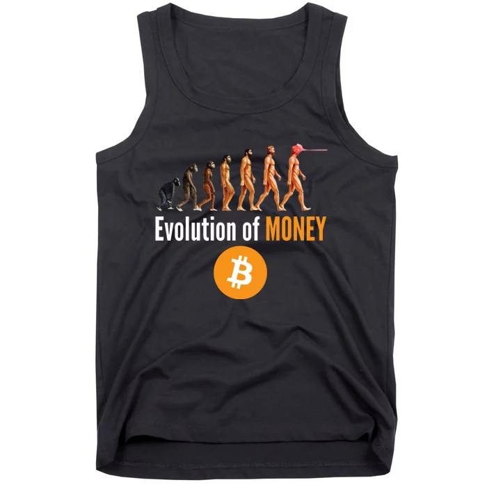 Evolution Of Bitcoin, BTC, Crypto, Cryptocurrency, Blockchain, HODL Bitcoin Tank Top