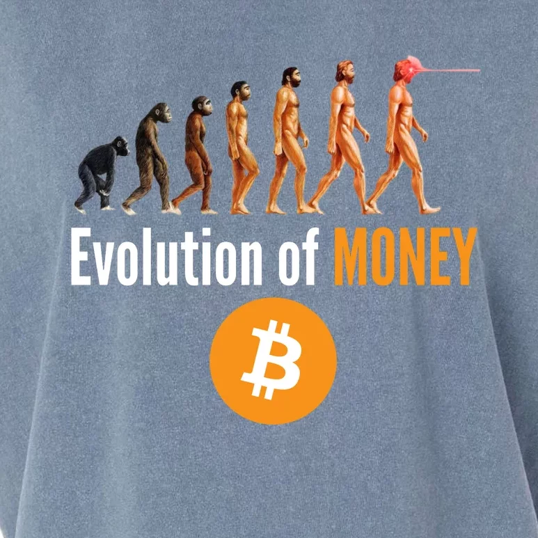 Evolution Of Bitcoin, BTC, Crypto, Cryptocurrency, Blockchain, HODL Bitcoin Garment-Dyed Women's Muscle Tee