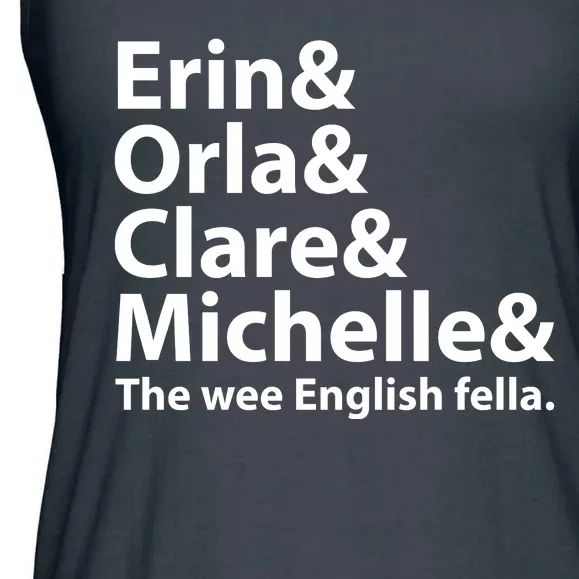 Erin Orla Clare Michelle And The Wee English Fella Ladies Essential Flowy Tank