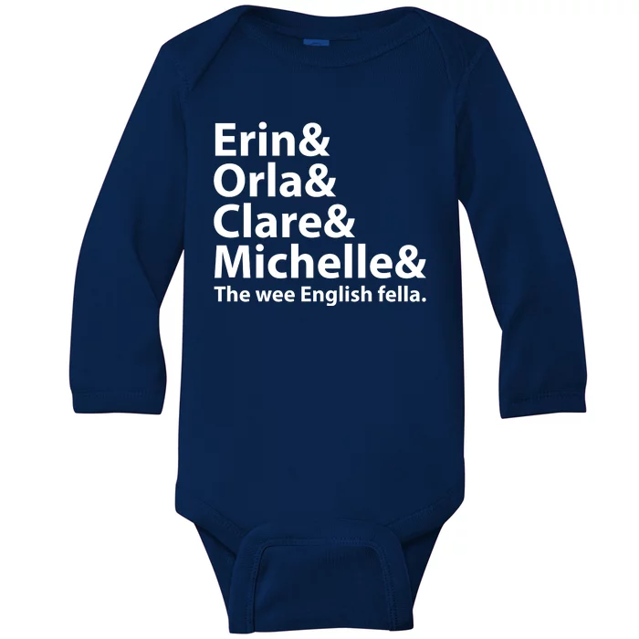 Erin Orla Clare Michelle And The Wee English Fella Baby Long Sleeve Bodysuit