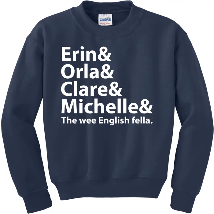 Erin Orla Clare Michelle And The Wee English Fella Kids Sweatshirt