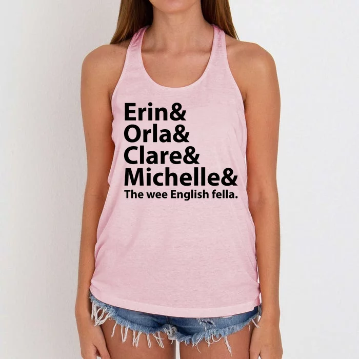 Erin Orla Clare Michelle And The Wee English Fella Women's Knotted Racerback Tank