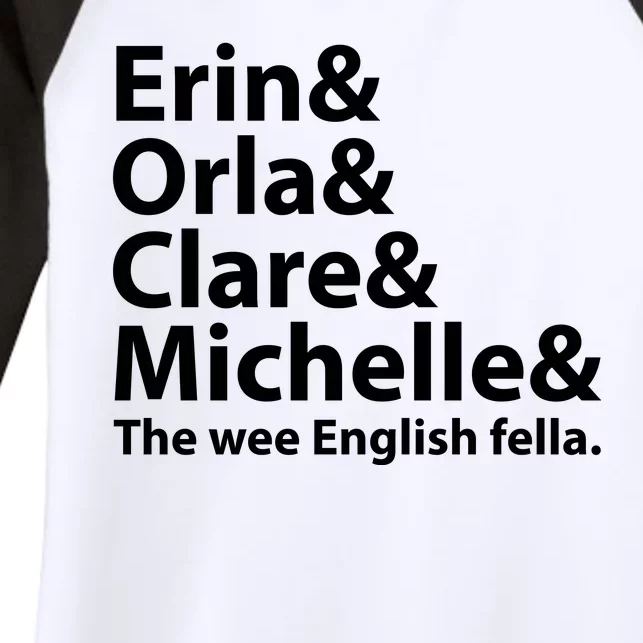 Erin Orla Clare Michelle And The Wee English Fella Women's Tri-Blend 3/4-Sleeve Raglan Shirt