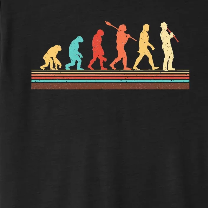 Evolution Of Clarinet Player Marching Band Player ChromaSoft Performance T-Shirt