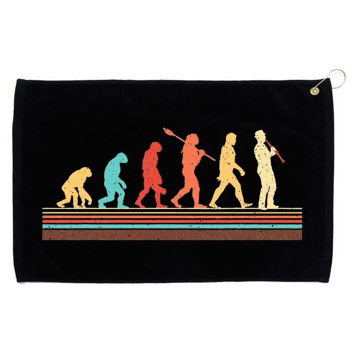 Evolution Of Clarinet Player Marching Band Player Grommeted Golf Towel