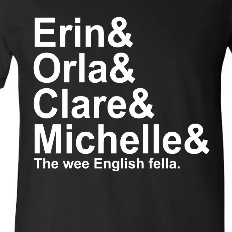 Erin Orla Clare Michelle The Wee English Fella V-Neck T-Shirt