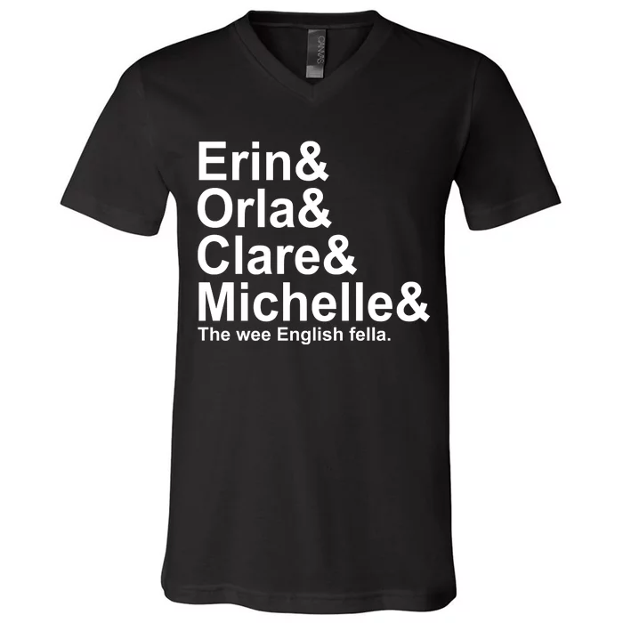 Erin Orla Clare Michelle The Wee English Fella V-Neck T-Shirt