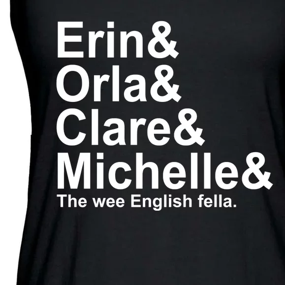 Erin Orla Clare Michelle The Wee English Fella Ladies Essential Flowy Tank