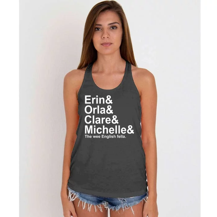 Erin Orla Clare Michelle The Wee English Fella Women's Knotted Racerback Tank