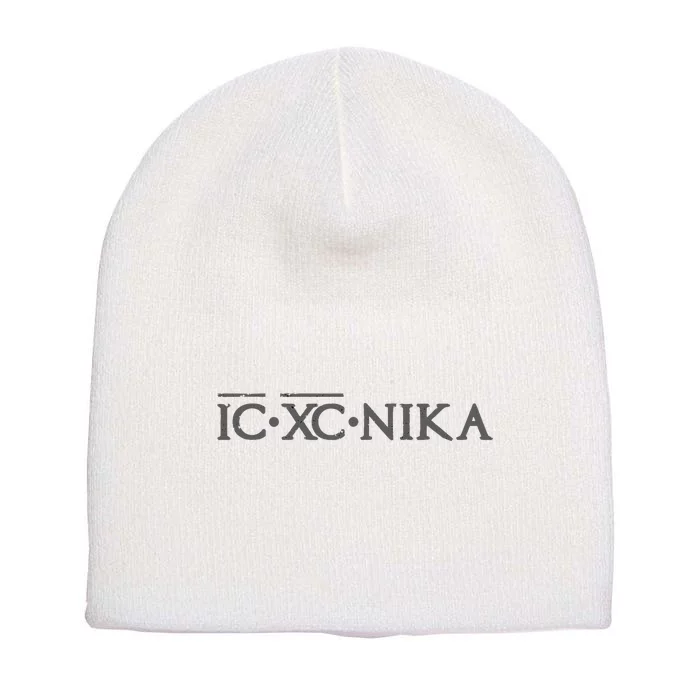 Eastern Orthodox Christian Ic Xc Nika Short Acrylic Beanie