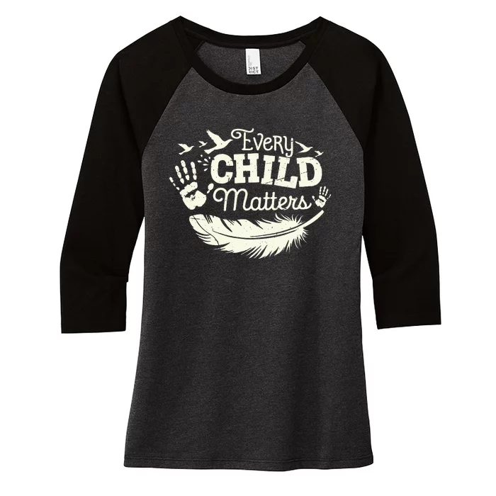 Every Orange Day Child Kindness Matter 2024 Anti Bully Women's Tri-Blend 3/4-Sleeve Raglan Shirt