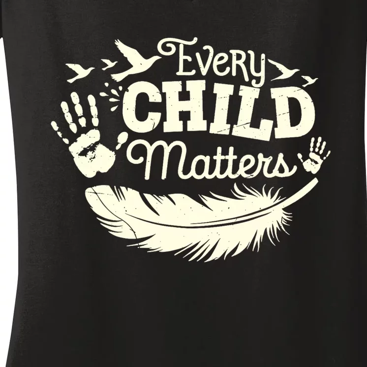 Every Orange Day Child Kindness Matter 2024 Anti Bully Women's V-Neck T-Shirt