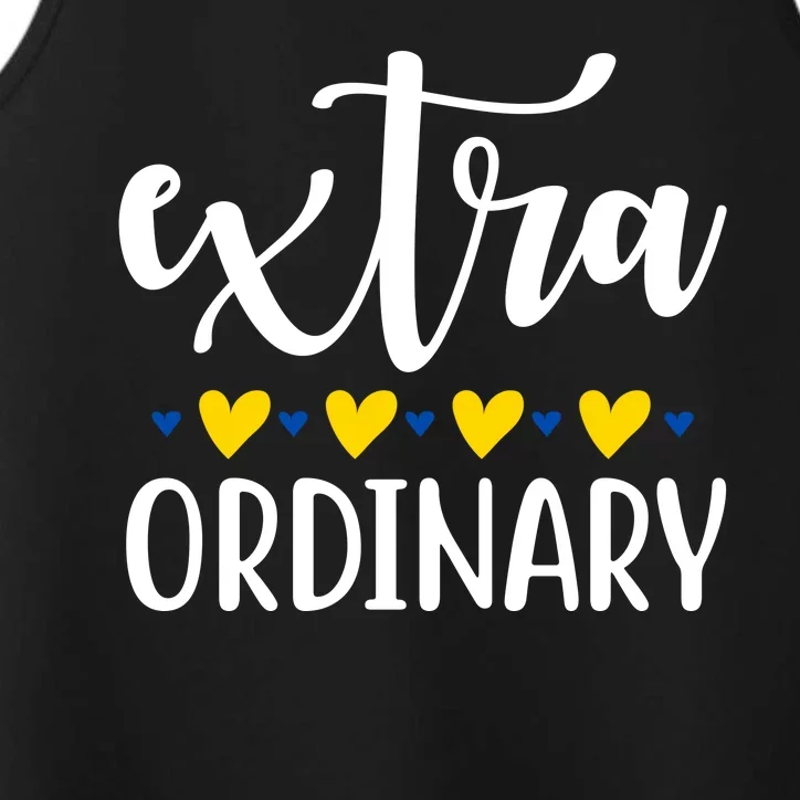 Extra Ordinary Down Syndrome Awareness Performance Tank