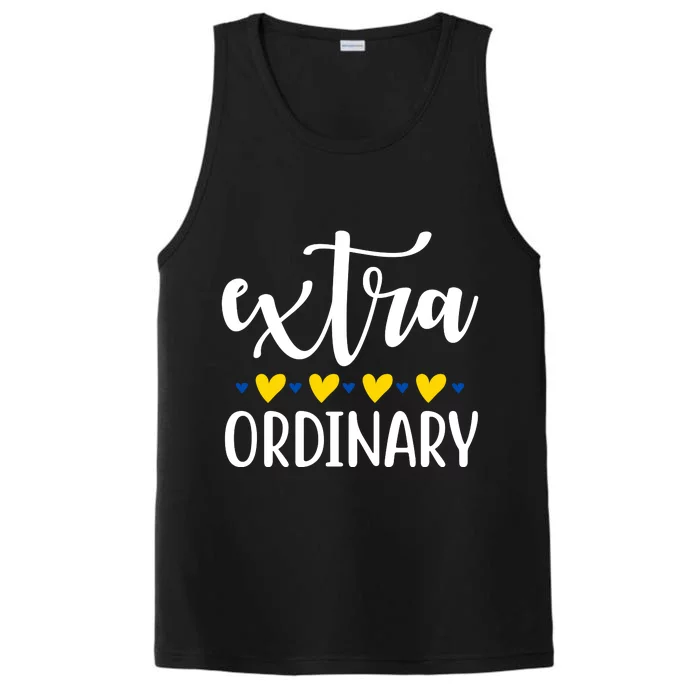 Extra Ordinary Down Syndrome Awareness Performance Tank