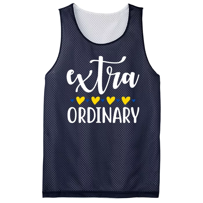 Extra Ordinary Down Syndrome Awareness Mesh Reversible Basketball Jersey Tank