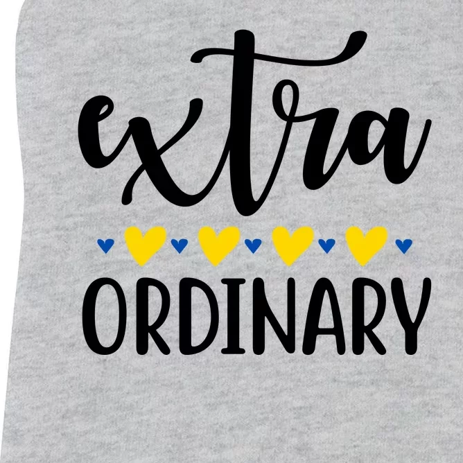 Extra Ordinary Down Syndrome Awareness Women's Racerback Tank